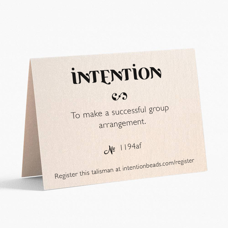 To make a successful group arrangement. - Intention Beads | Astrology | Talisman