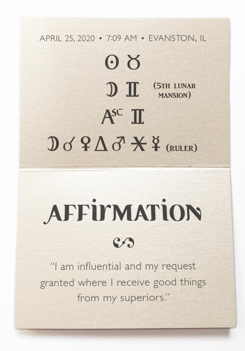To find success in seeking a favor. - Intention Beads | Astrology | Talisman