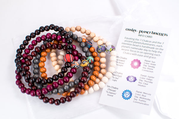 Chakra + Planet Bracelets - Intention Beads | Astrology | Talisman